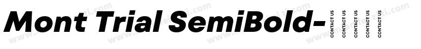 Mont Trial SemiBold字体转换